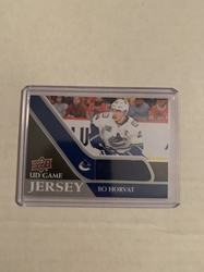 Bo Horvat Relic- UD Game Jersey (2020-21 Series 1) 