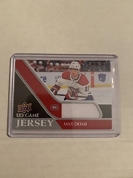 Max Domi Relic- UD Game Jersey (2020-21 Series 1) 